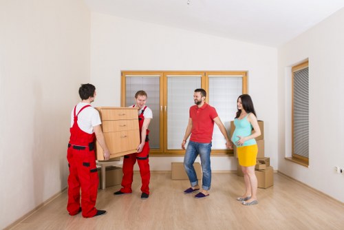 Experienced removal team handling household items