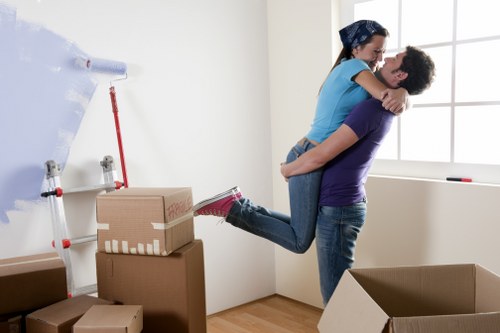 Professional team packing office equipment for relocation in Liverpool